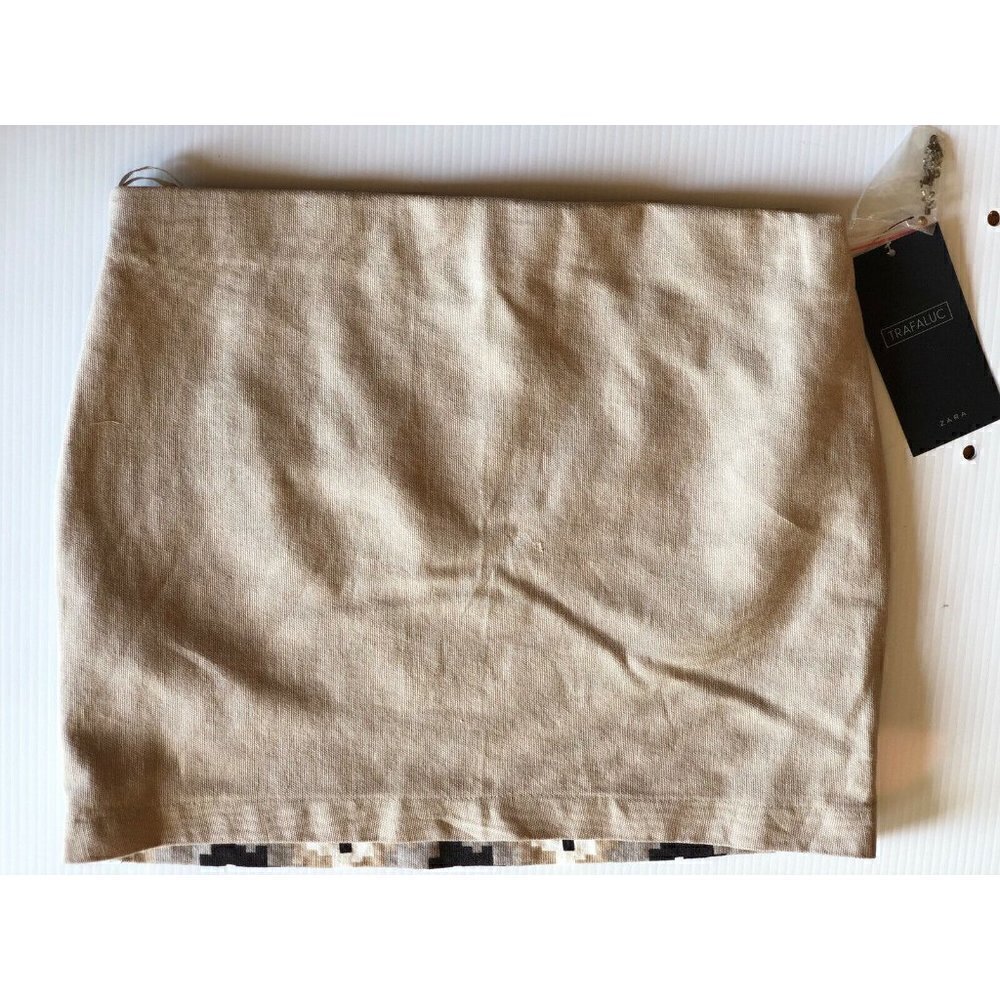 Zara Womens Beige Sequin Beaded Mini Skirt Size XS - Picture 9 of 11